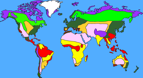 major biomes of the world map 9 K Characteristics Of The Earth S Terrestrial Biomes major biomes of the world map